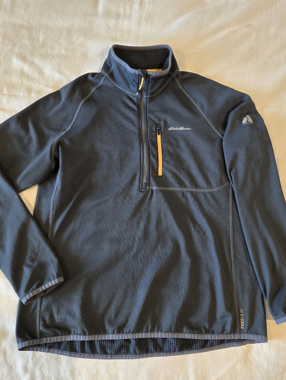 Eddie Bauer Womens XL First Ascent 1/4 Zip Pullover Free Heat Thermal Jacket Top
